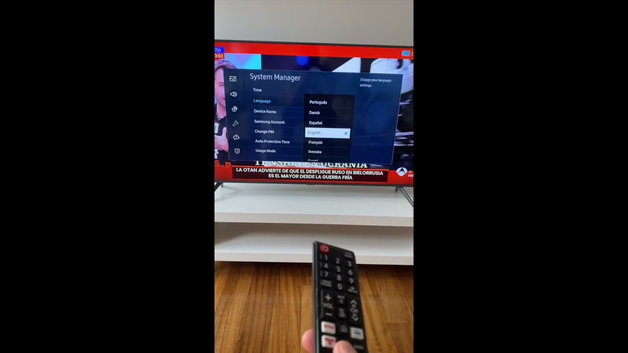 How to Change language on Samsung TV #ytshorts #viral #youtube 