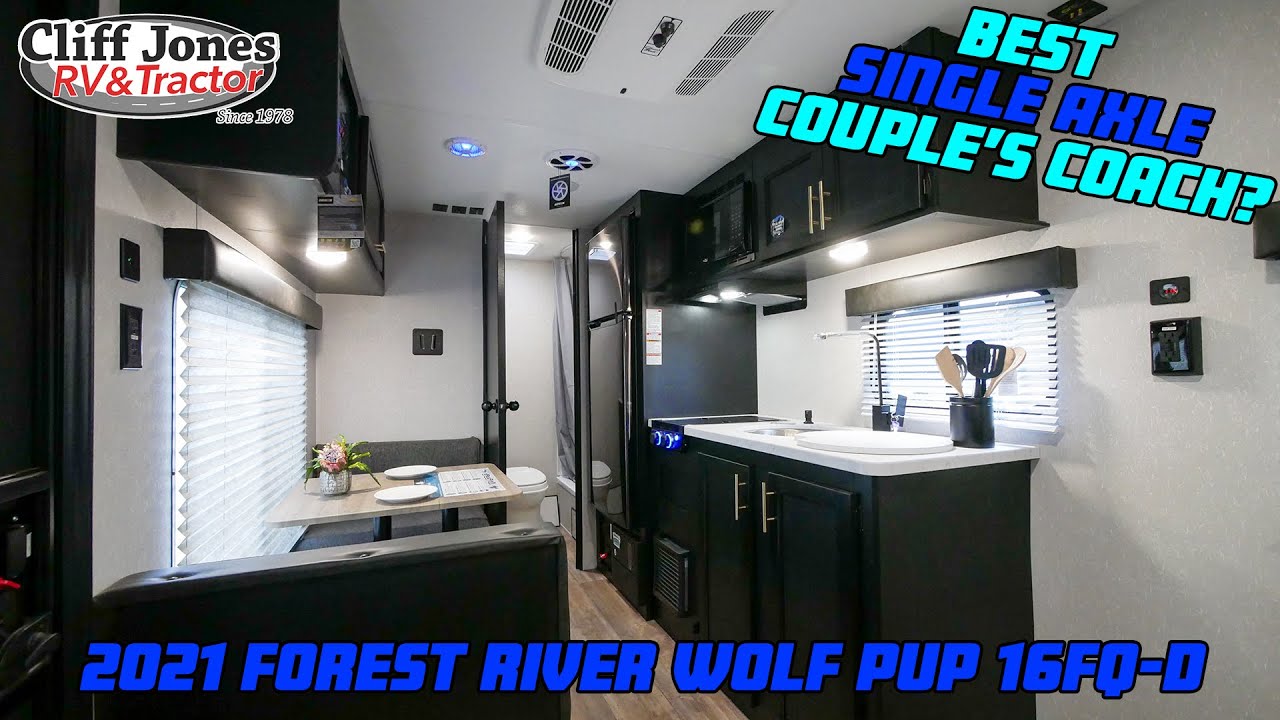 2021 Forest River Wolf Pup 16FQ-D Couple's Coach Travel Trailer