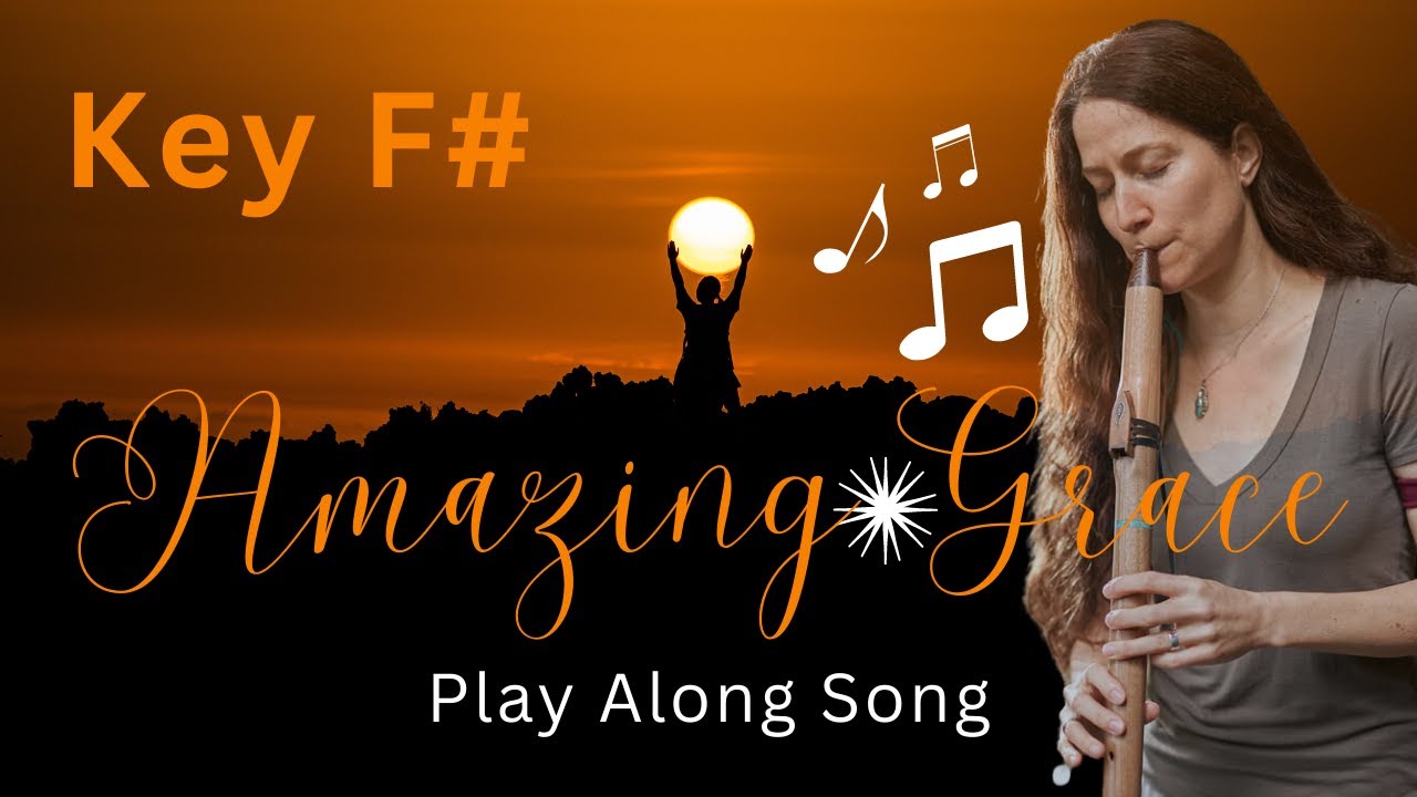 Play Along Amazing Grace Duet 2nd Flute F# 440 Hz