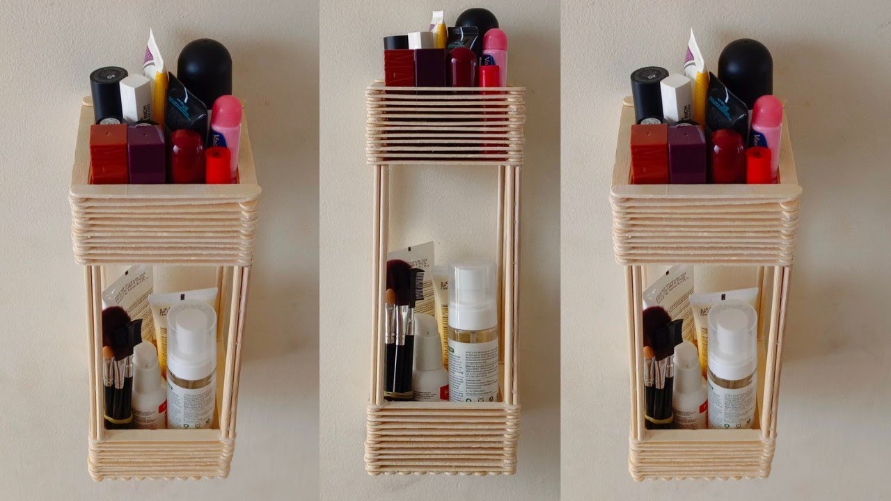 Ice cream sticks storage organiser #diy #popsicle sticks crafts ❤️