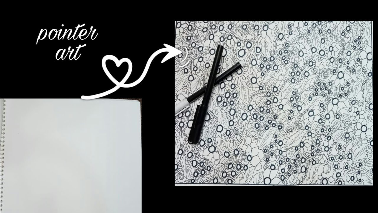 Black Pointer Art || Black Pointer Drawing || Jenny's World || part-1