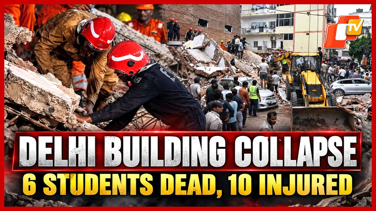 6 Dead, 10 Injured As Delhi University Students&rsquo; PG Building At Satya Niketan Collapses | OTV
