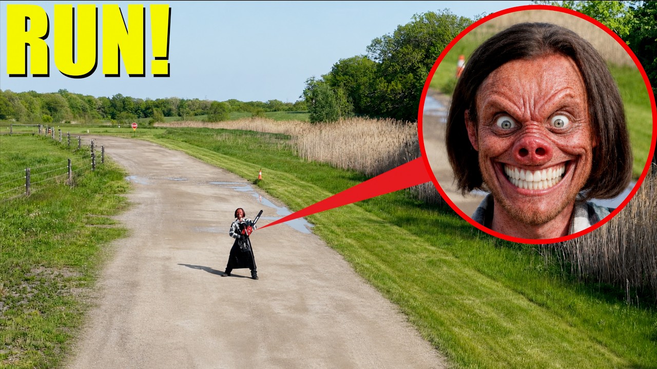 Если вы увидите ЧЕЛОВЕКА-СВИНЬЮ, перекрывающего дорогу, быстро разворачивайтесь!! (Он ОЧЕНЬ опасен)