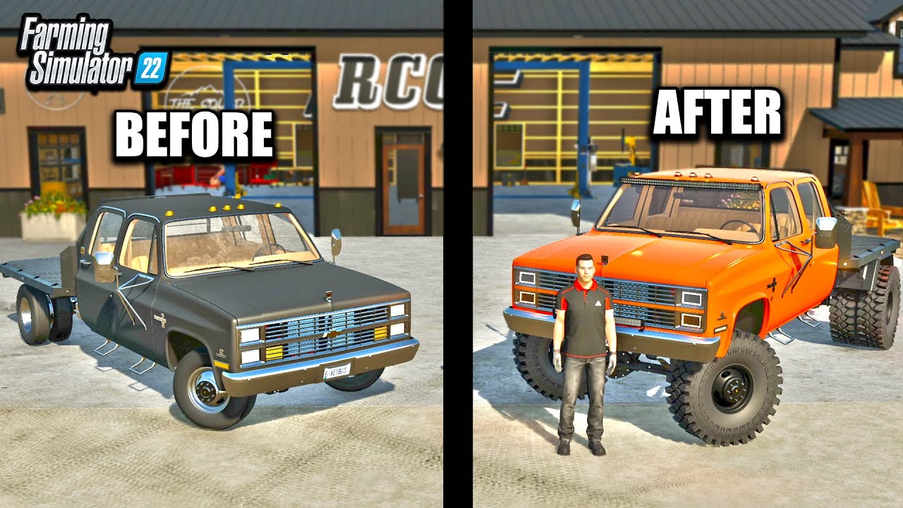 TURNING GRANDPA'S TRUCK INTO A MUD TRUCK! (4X4, LIFT-KIT, NEW PAINT) | RCC- FARMING SIMULATOR