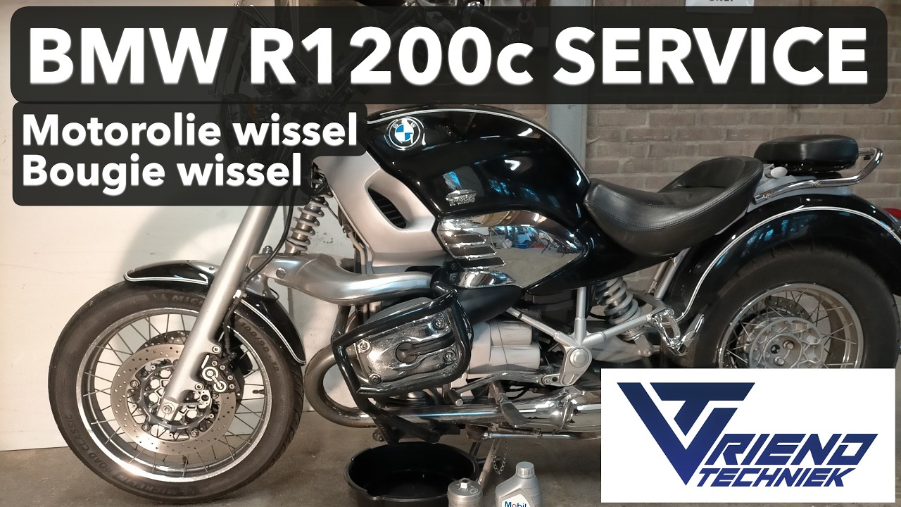 BMW R1200c service (motorolie en bougies)