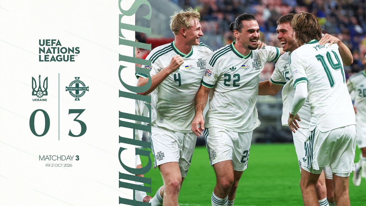 SKR&Oacute;T MECZU - Ukraina vs Irlandia P&oacute;łnocna | Liga Narod&oacute;w UEFA
