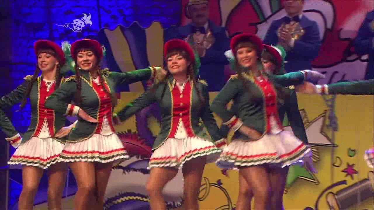 Grün-Weisse Funken der KG Humor Merzig - Gardetanz bei der Narrenschau 2019