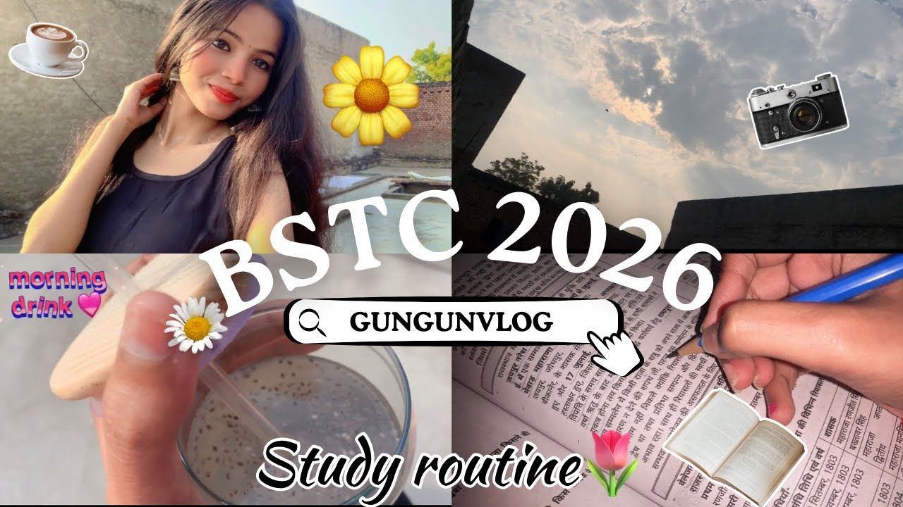 BSTC 2026🌷🤍TARGET STUDY ll DAY 01🧿 #bstc #bstc2026 #selfstudy #vlog 