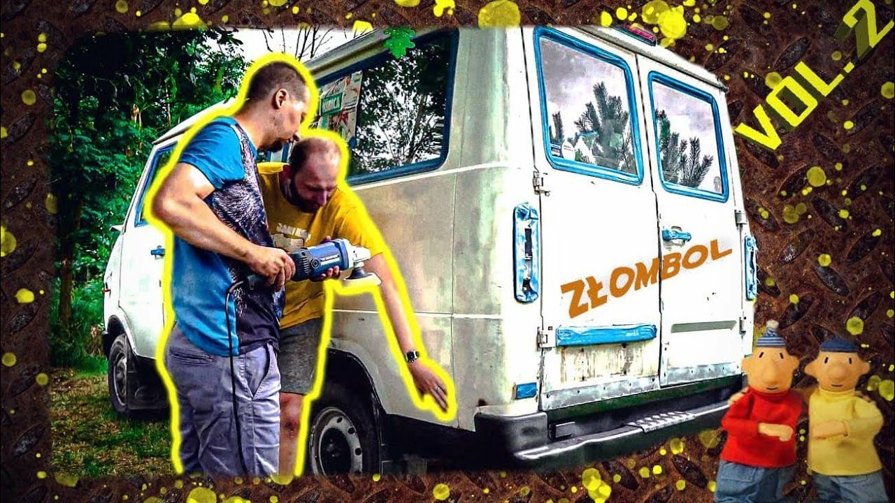 Złombol 2020- Malowanie busa wałkiem 2/3