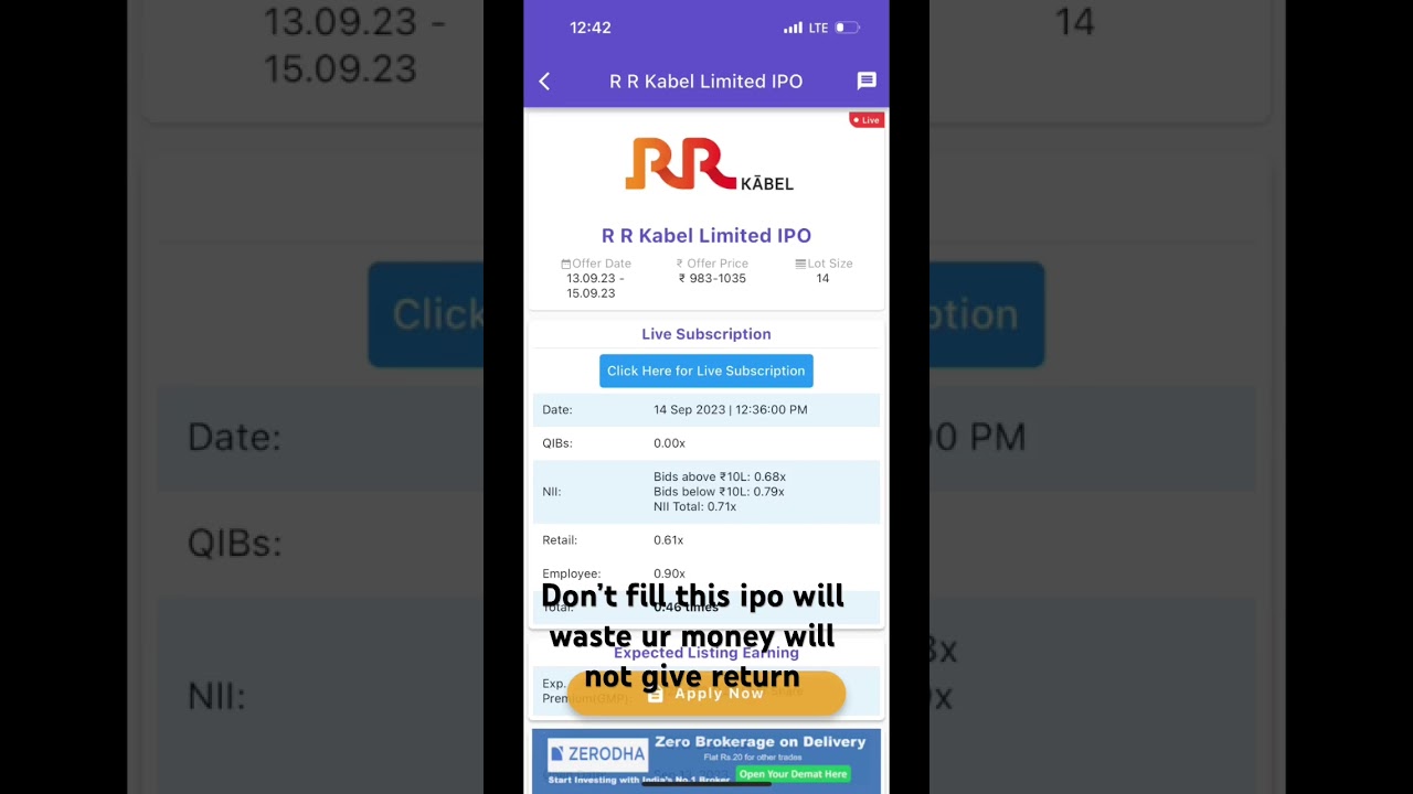 RR kabel don’t fill 