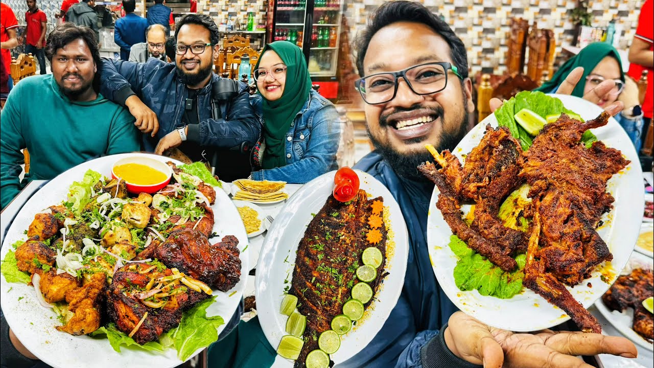 মোহাম্মদপুরে আস্তা হাঁসের বারবিকিউ 🤩 আস্তা খাসির রান, কোরাল, অক্টোপাস, কাকড়া এবং বাহারী কাবাব 🔥