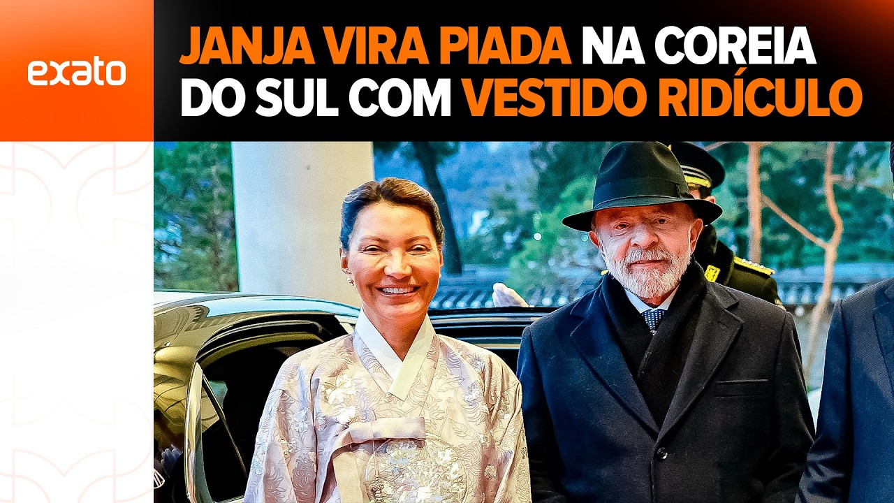 Lula NÃO AGUENTOU! Janja VIRA PIADA ao usar traje tradicional da Coreia parecido com capa de botijão