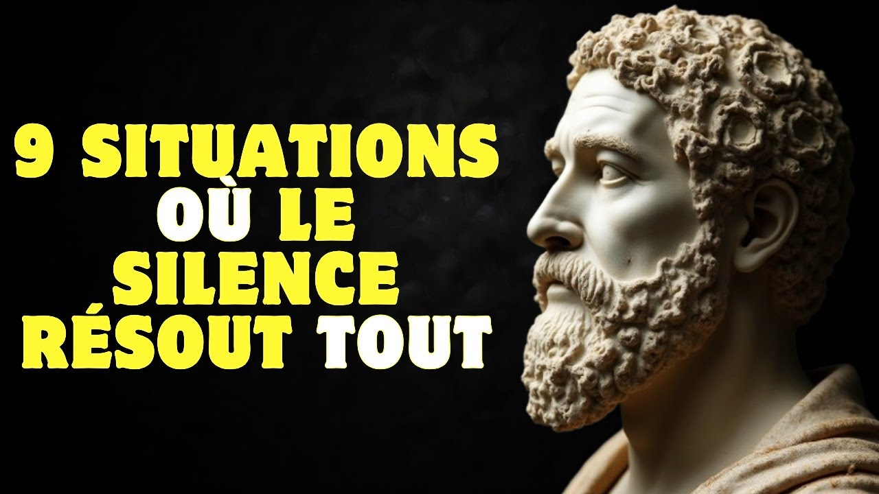 9 situations où le silence résout tout | La sagesse de Marc Aurèle | Stoïcisme