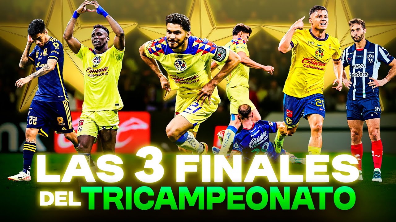 Las 3 FINALES del TRICAMPEONATO del AMÉRICA 🦅⭐⭐⭐