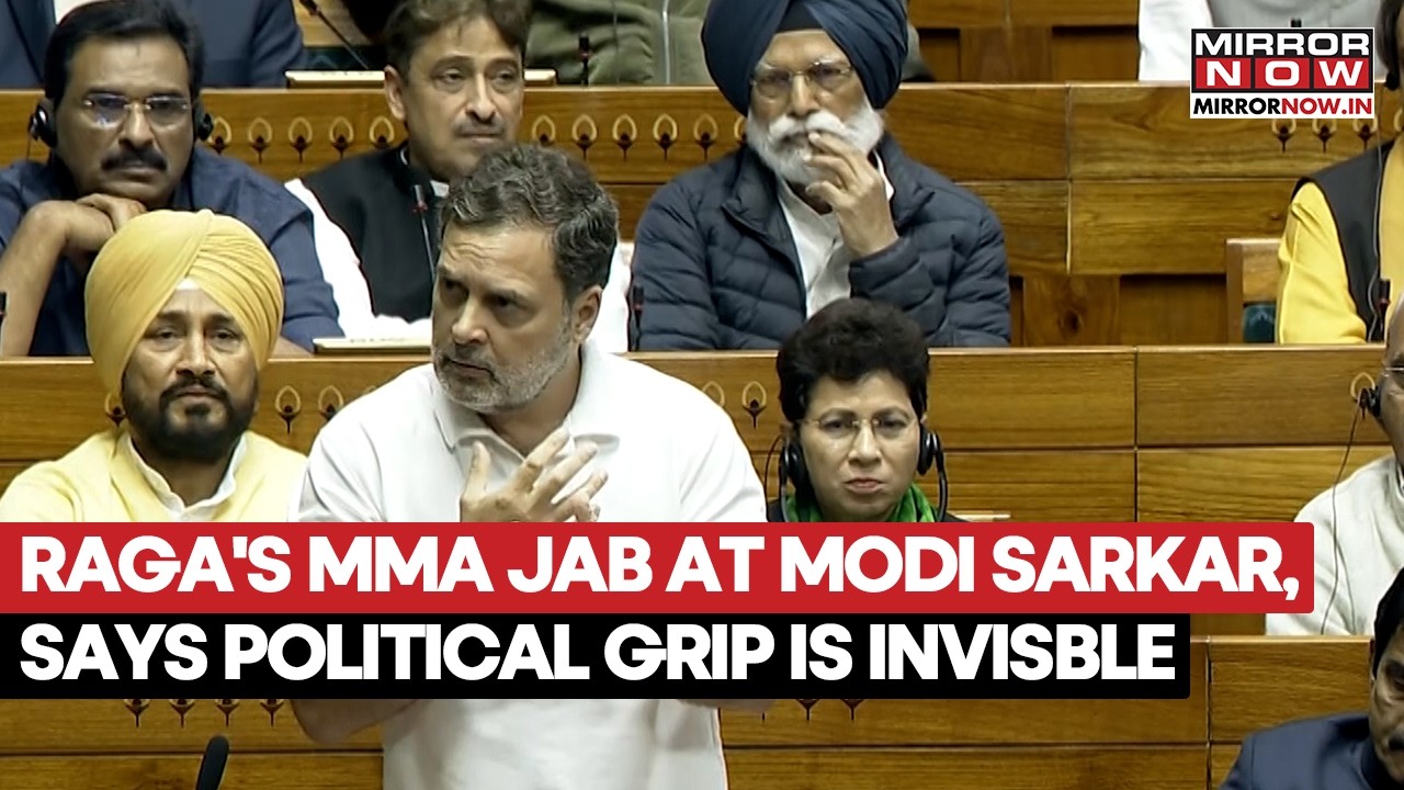 Rahul Gandhi Uses Martial Arts Metaphor In Parliament, Says Political Grip Is Not Visible | Watch