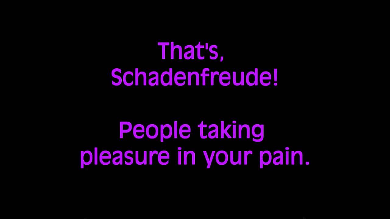 Karaoke   Avenue Q   Schadenfreude