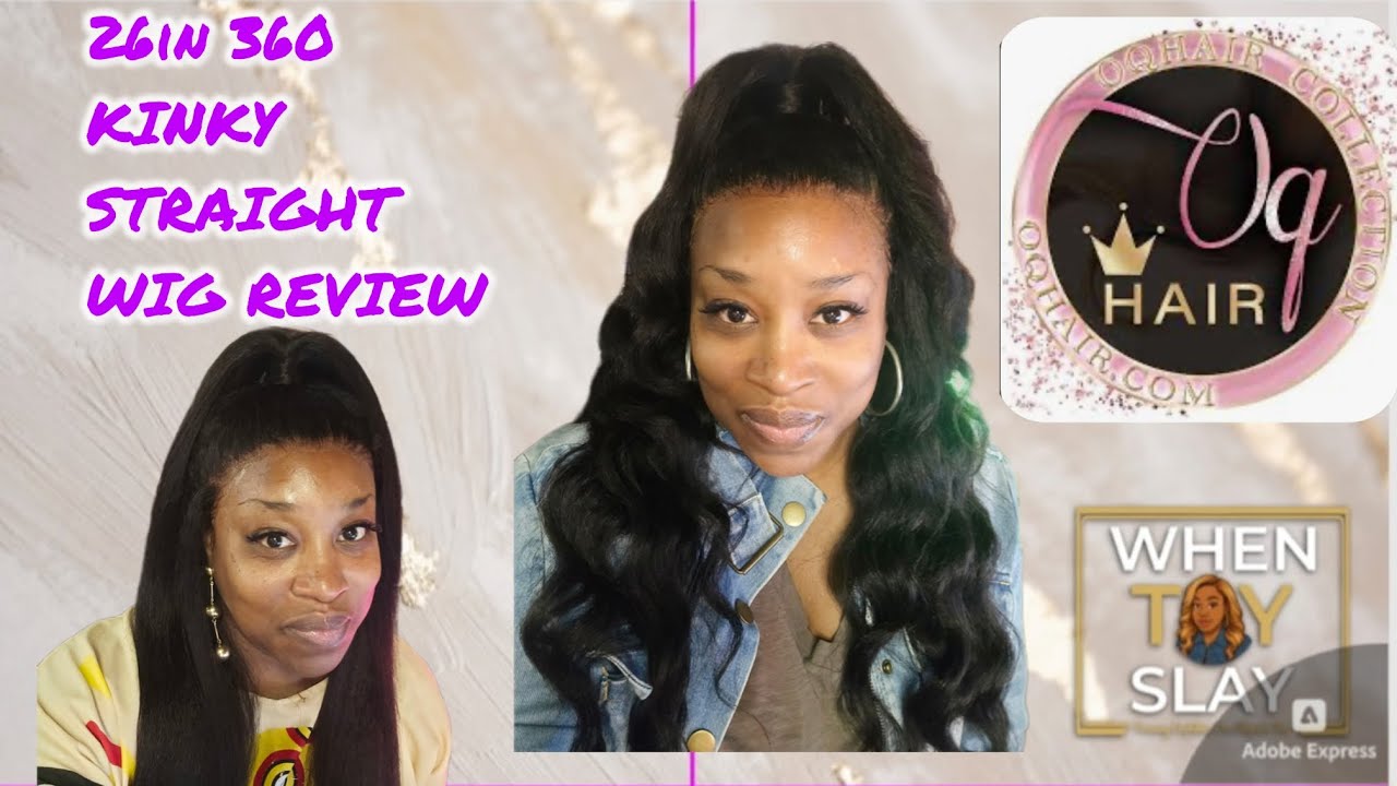 #oqhair - IS OQ HAIR ALL ITS CRACKED UP TO BE? LET'S SEE !  OQ 26in 360 KINKY STRAIGHT WIG REVIEW