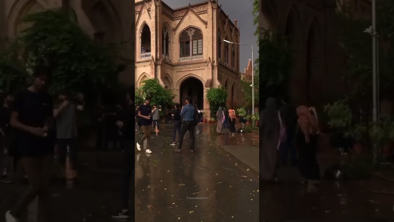 Rainy day at GC University Lahore 🌧️⛈️&hearts;️ | Gc University #harrypotter