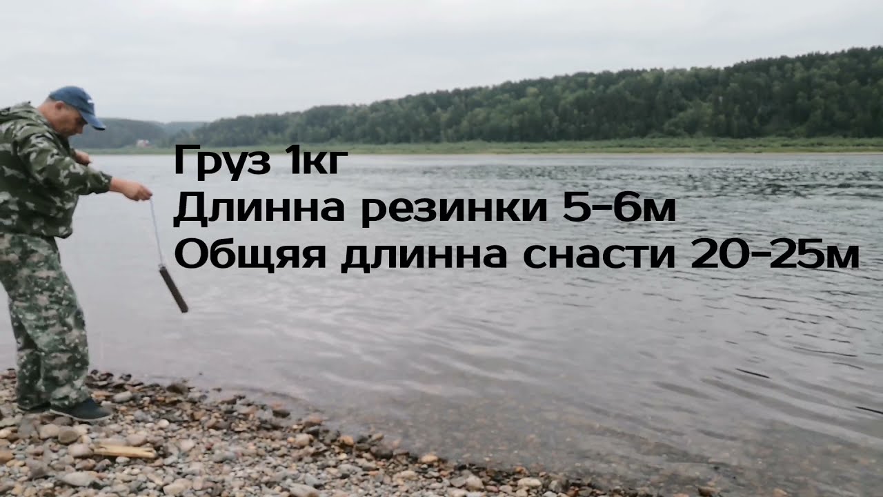 КАК ЗАБРОСИТЬ  РЕЗИНКУ С БЕРЕГА БЕЗ ЛОДКИ!