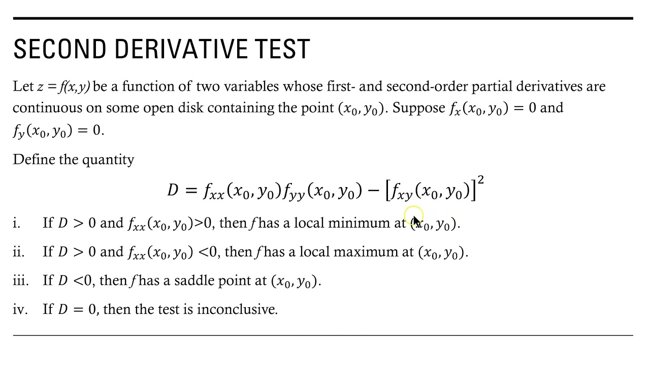 Introduction to Maximum and Minimum Values, Part 2