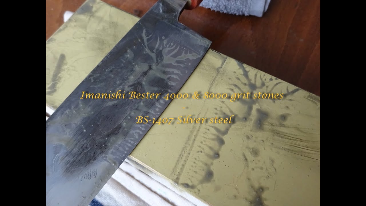 Imanishi Bester 4000 & 8000 grit stones - BS1407 Silver steel - part 3