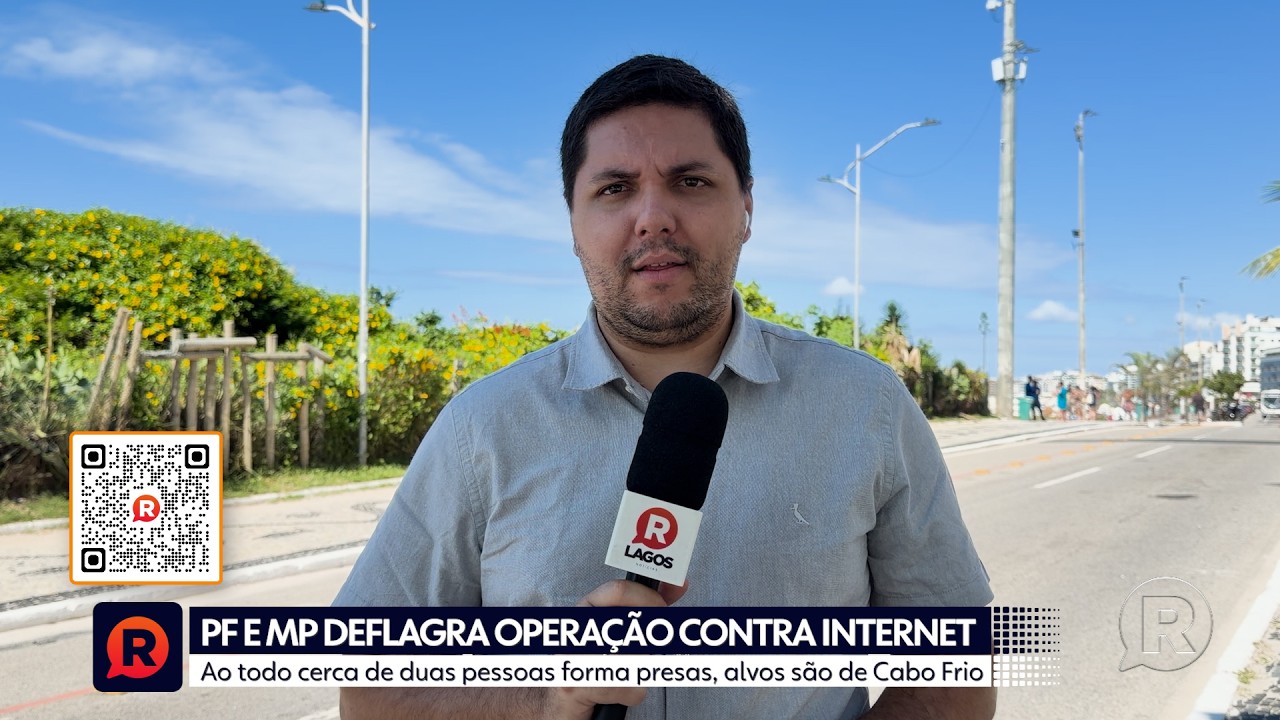 Monopólio ilegal de internet no Jacaré vira alvo de operação da PF em Cabo Frio
