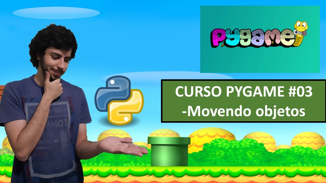 Como fazer jogos em Python! Curso Pygame #03 - Movendo objetos