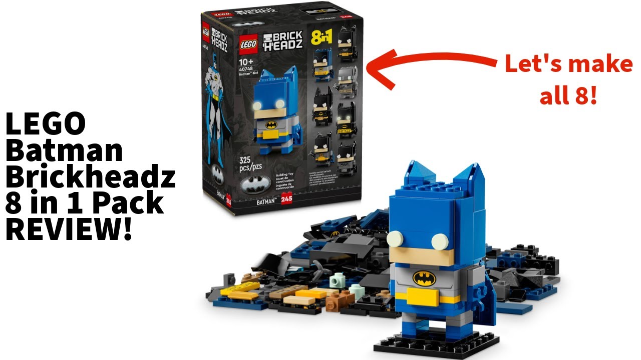 LEGO Batman 8 in 1 Brickheadz REVIEW! Set 40748