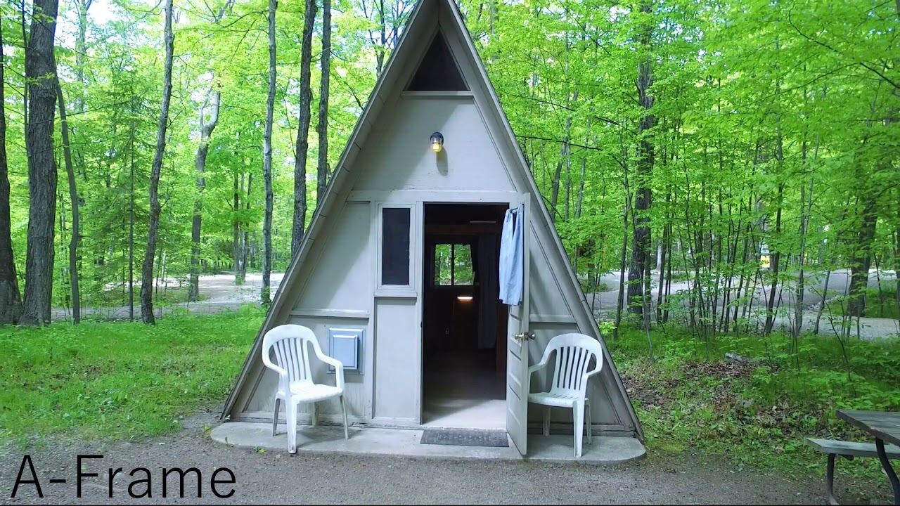 Egg Harbor Campground A-frame and Cabin View