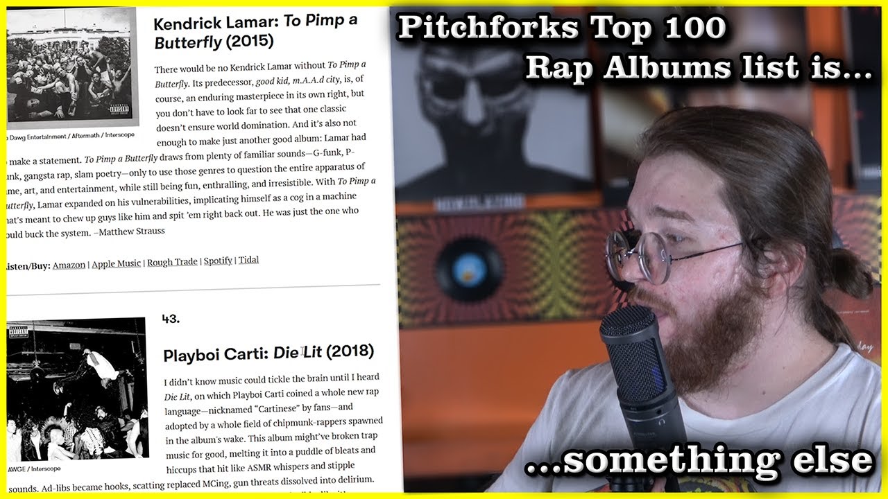 Список 100 лучших рэп-альбомов по версии Pitchforks — это... нечто особенное