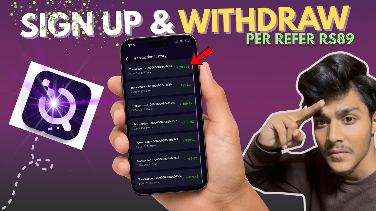 New Refer and Earn Application is here! PER REFER ₹89 | Qoneqt App Referral Program Guide & Proof