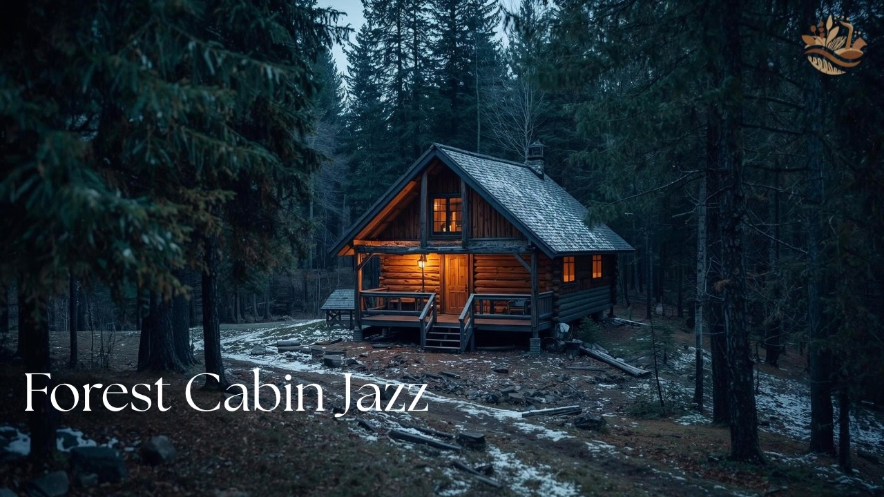 Cozy Mountain Cabin Lofi Jazz 🌲 Relaxing Jazz Ambience for Study, Sleep & Calm (4K)
