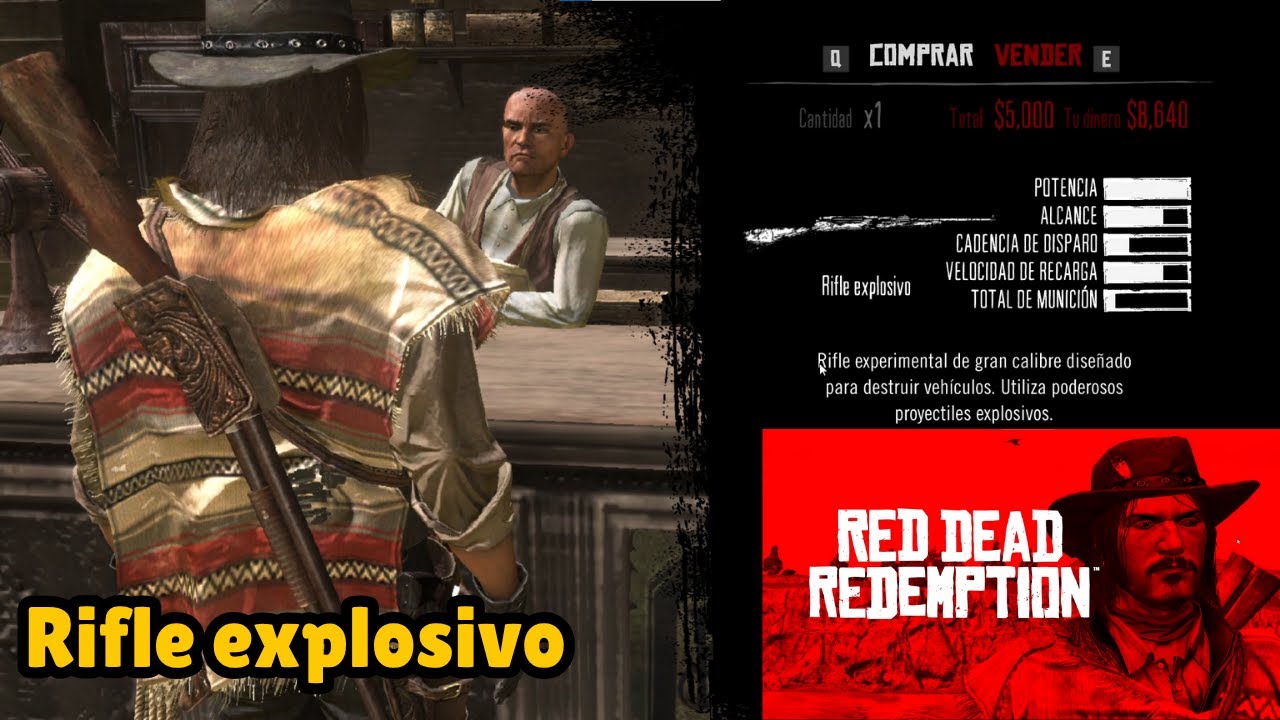 Red Dead Redemption - Rifle explosivo😲🤯💥🐴🤠