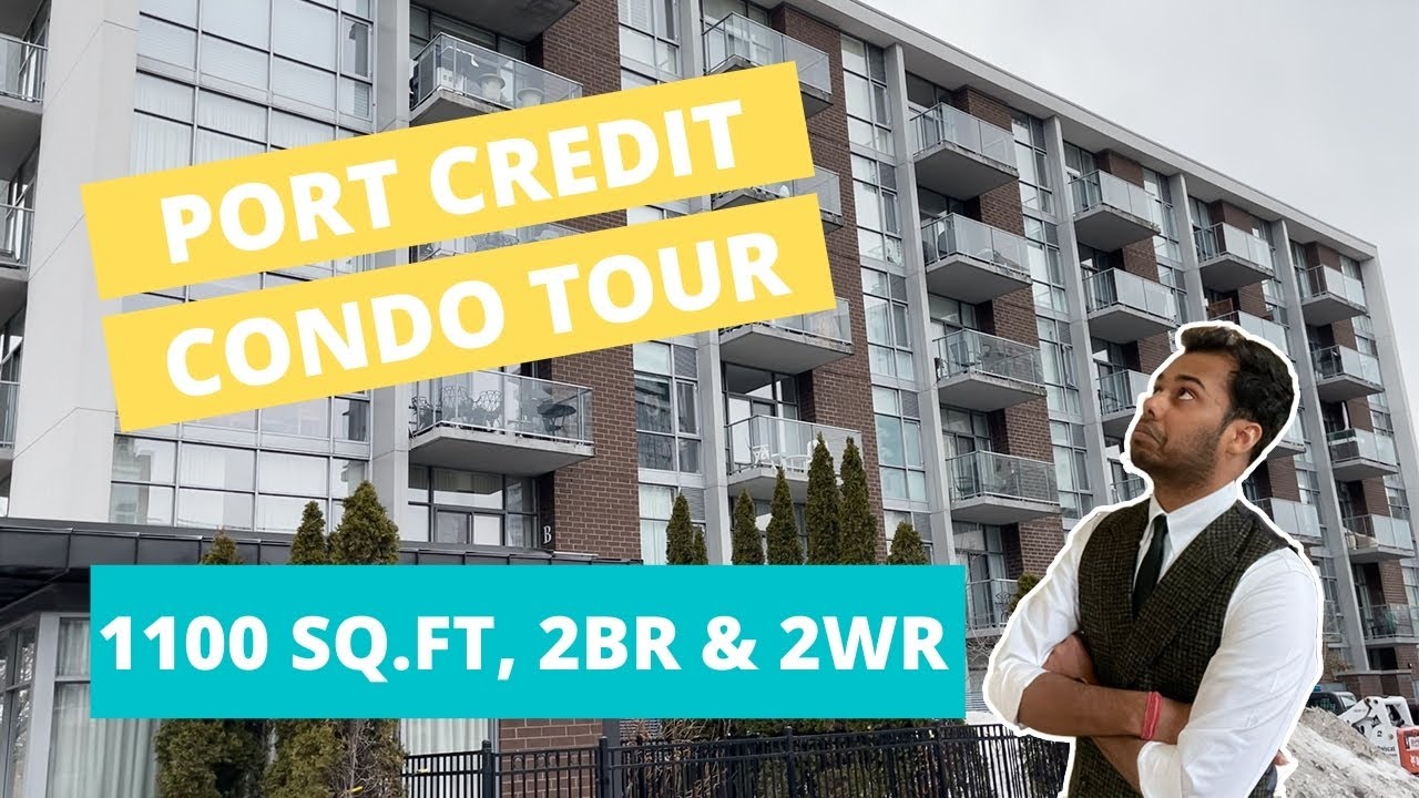 DOWNTOWN PORT CREDIT apartment condo tour | 1100 SQ.FT. | 2BR & 2WR