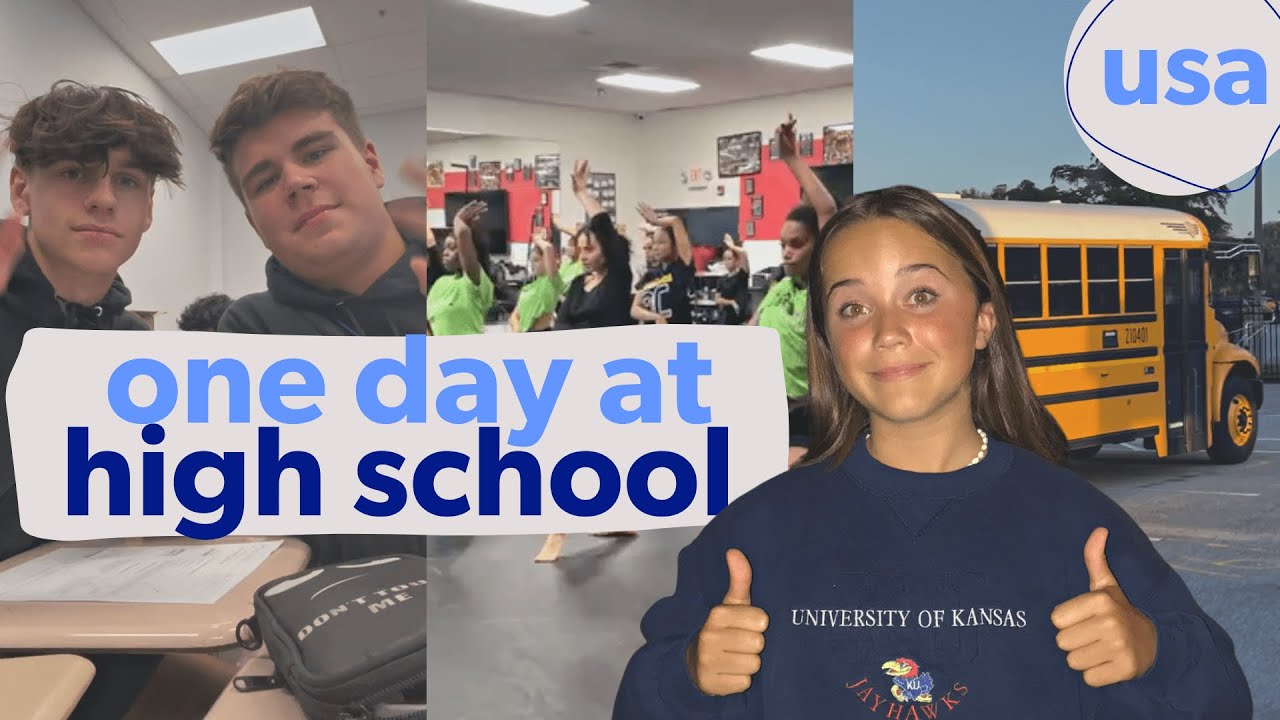 One Day at HIGH SCHOOL 🇺🇸 Annelie Vlog #2 | Auslandsjahr USA
