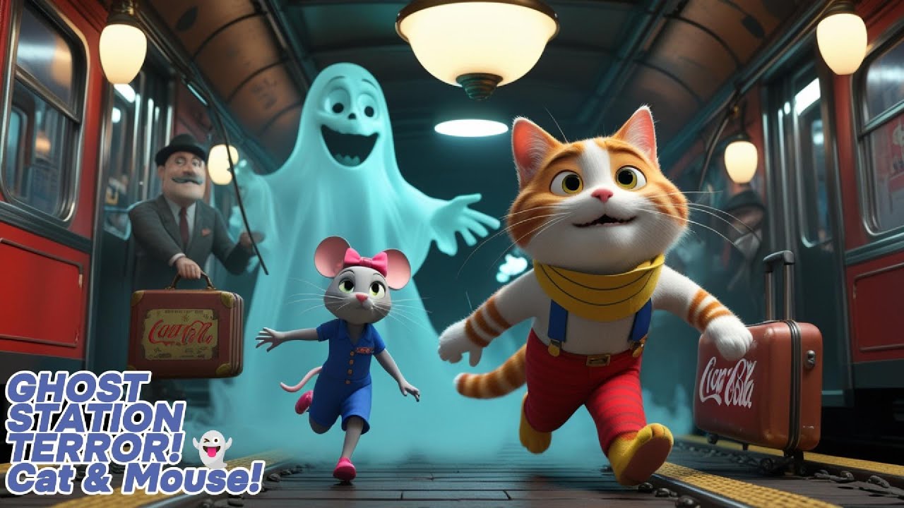 GHOST STATION TERROR! 👻 Cat & Mouse!