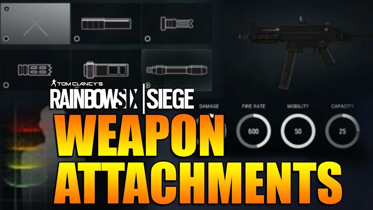 Rainbow Six Siege - In Depth: WEAPON ATTACHMENT GUIDE