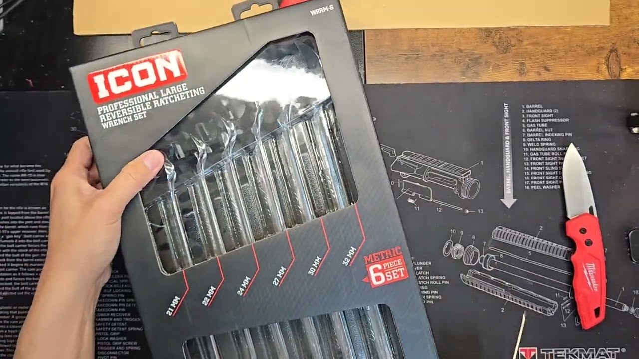 Massive Icon wrench set haul #harborfreight Parking Lot Sale unbox, paint, & organize. Part 1 Metric