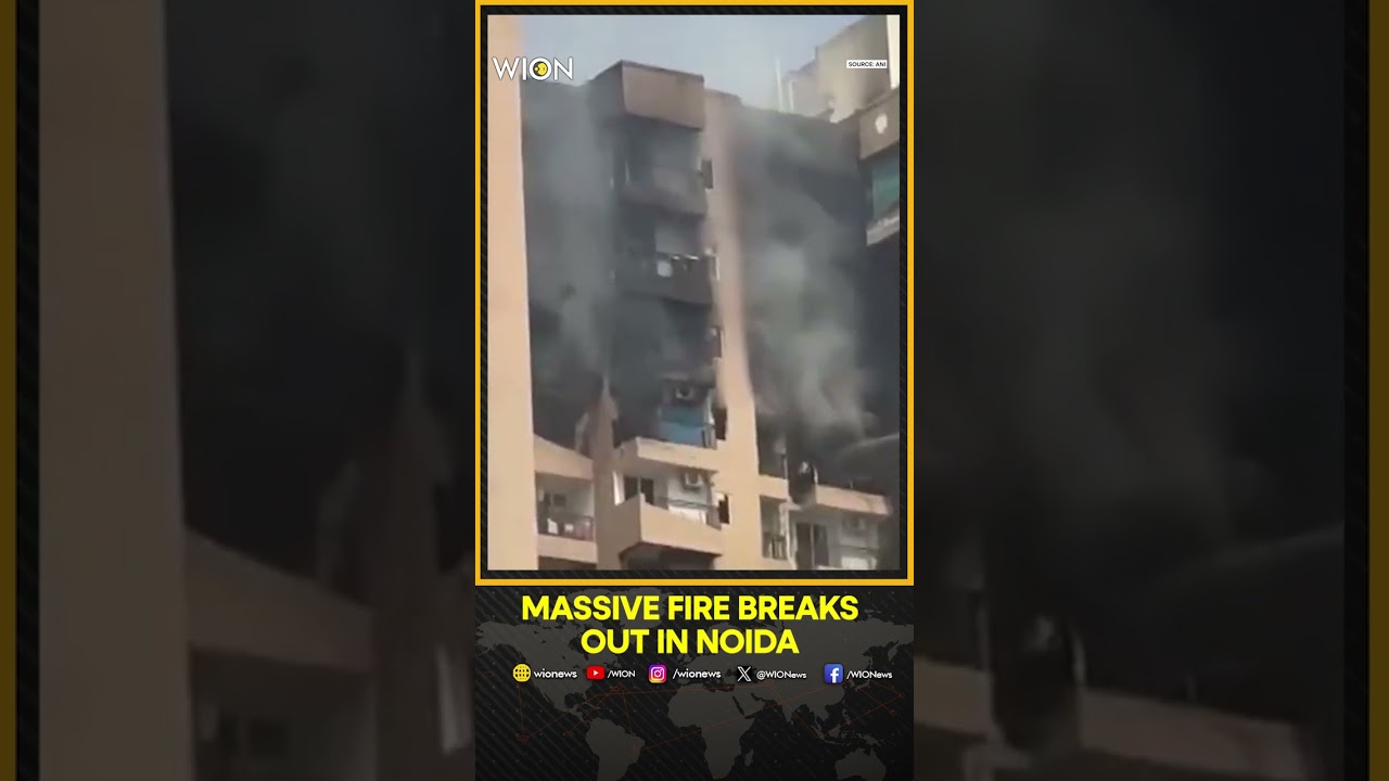 Noida Residential Building Engulfed by Blaze, Six Fire Tenders Rushed to Spot | WION Shorts