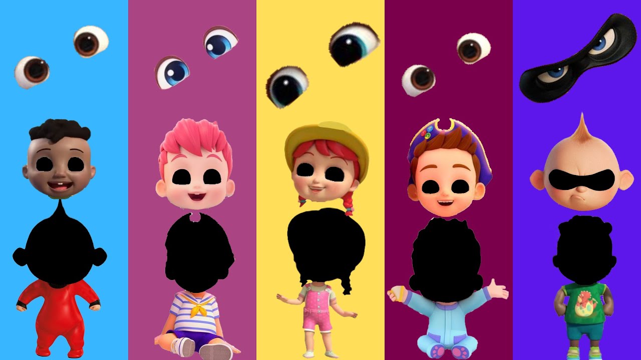 Wrong eyes👀 The Incredibles Bebefinn Loolookids Cocomelon DAME TU COSITA Funny Puzzle Wrong Heads