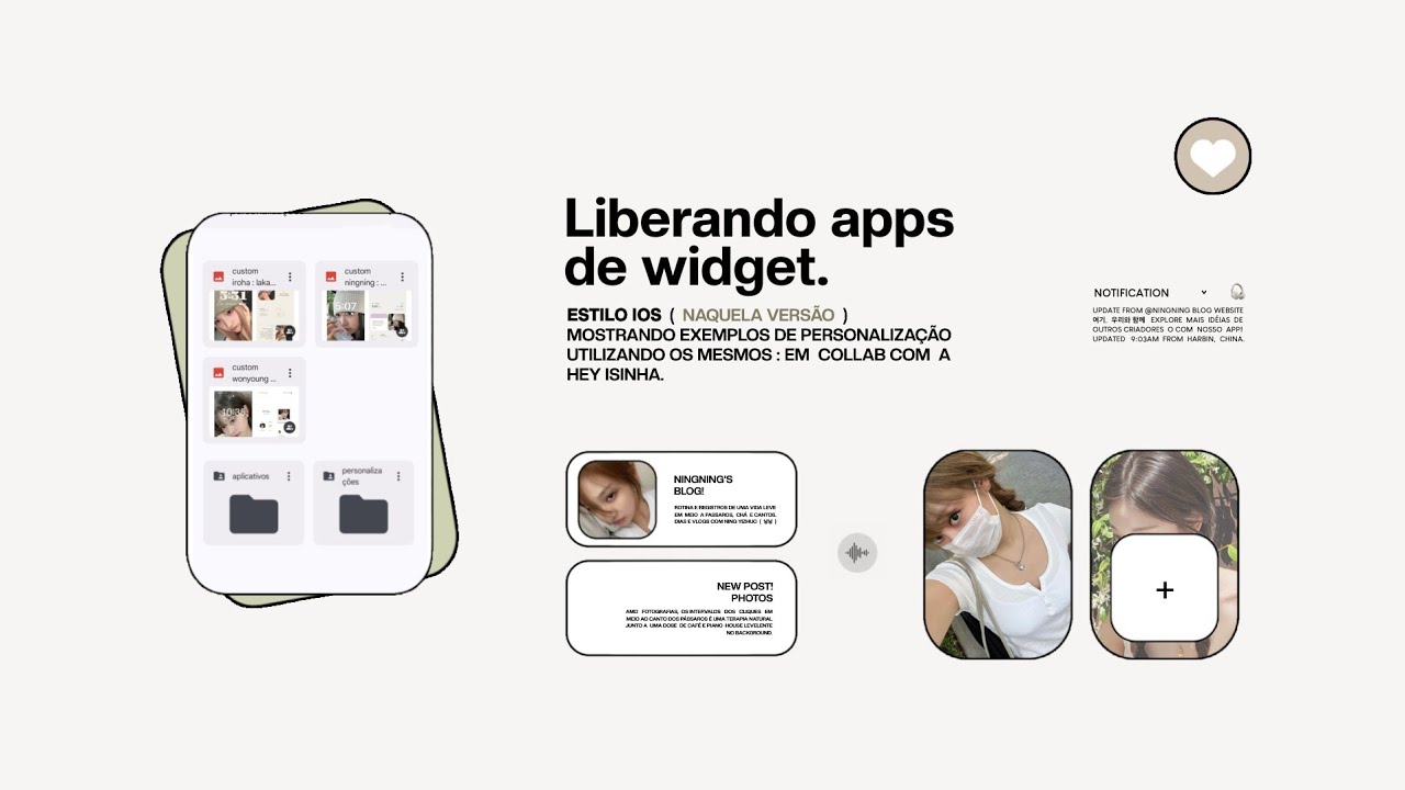 ♡︎  liberando apps de widget ios + exemplos de personalizações c/ eles; com: @heyisiinha