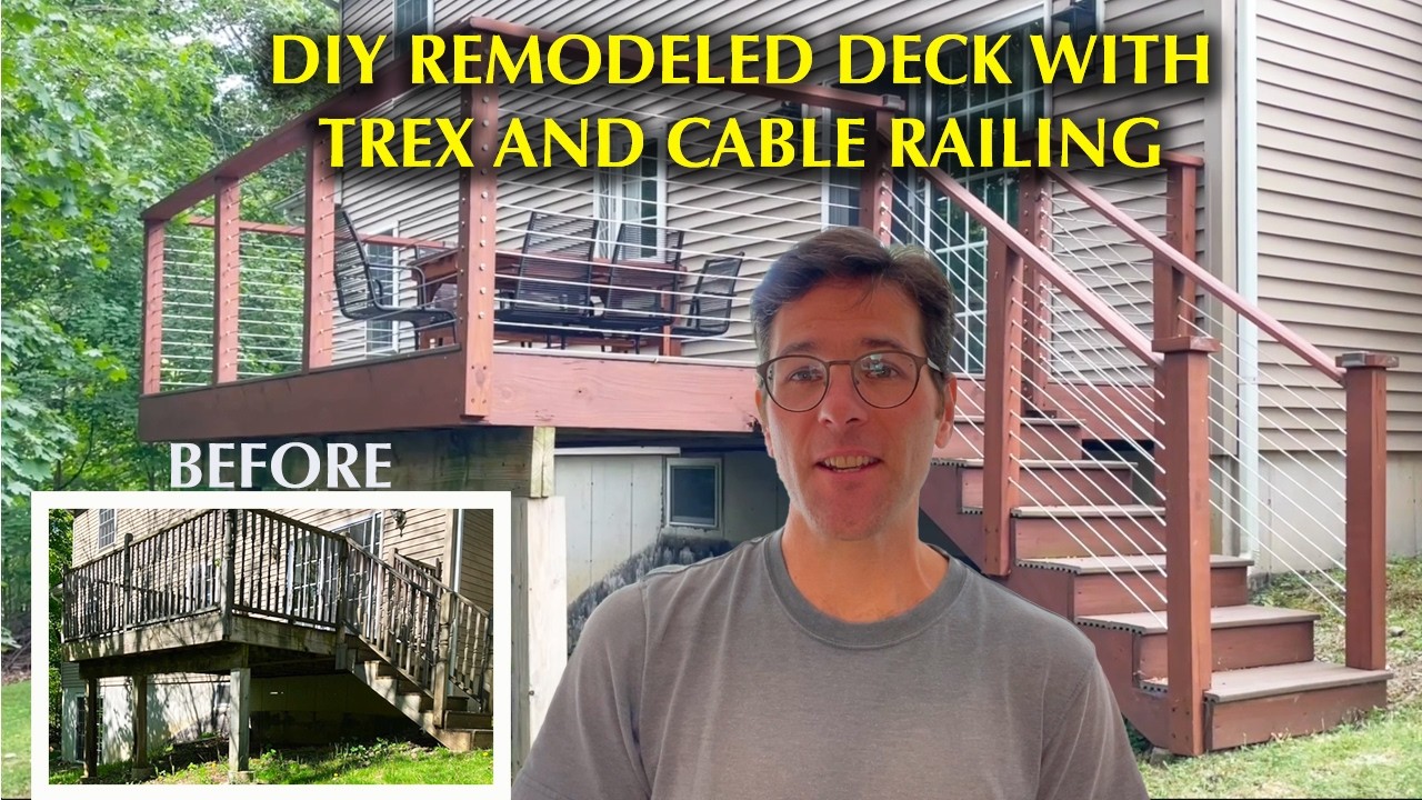DIY Deck Remodel Using Trex and Cable Wire
