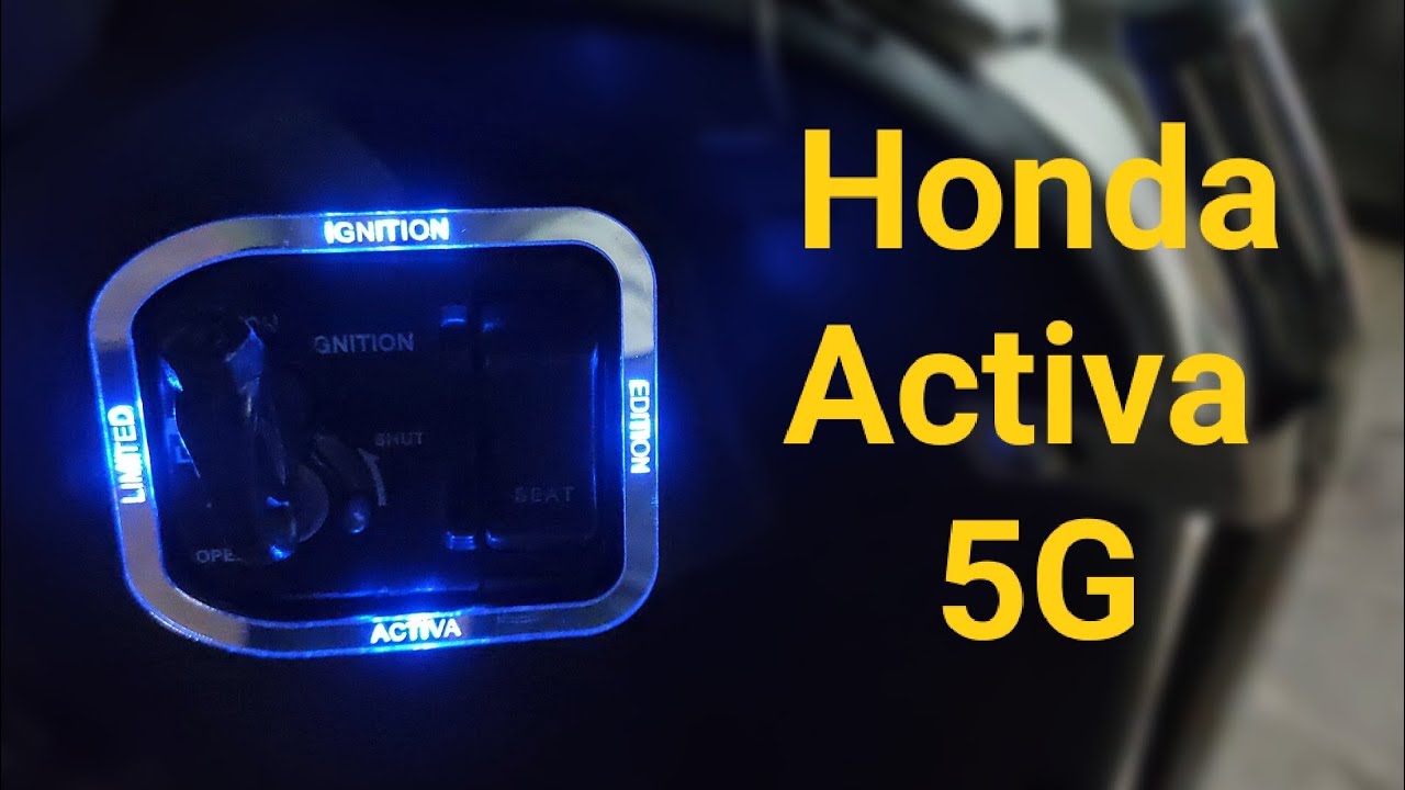 Установка подсветки замка зажигания Honda Activa 6g и 5G. Видео о новой модификации.