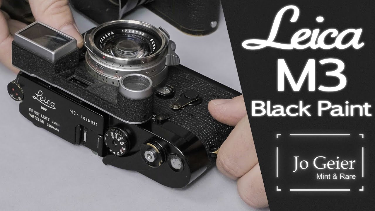 Фотоаппараты и объективы Leitz Leica M3 Black Paint - Jo Geier - в идеальном состоянии и редкие э...