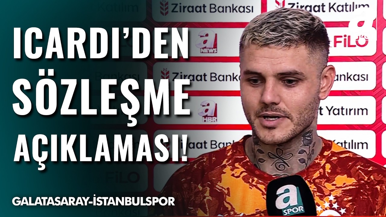 Icardi'den Maç Sonu Flaş Sözleşme Açıklaması! | Galatasaray 3-1 İstanbulspor