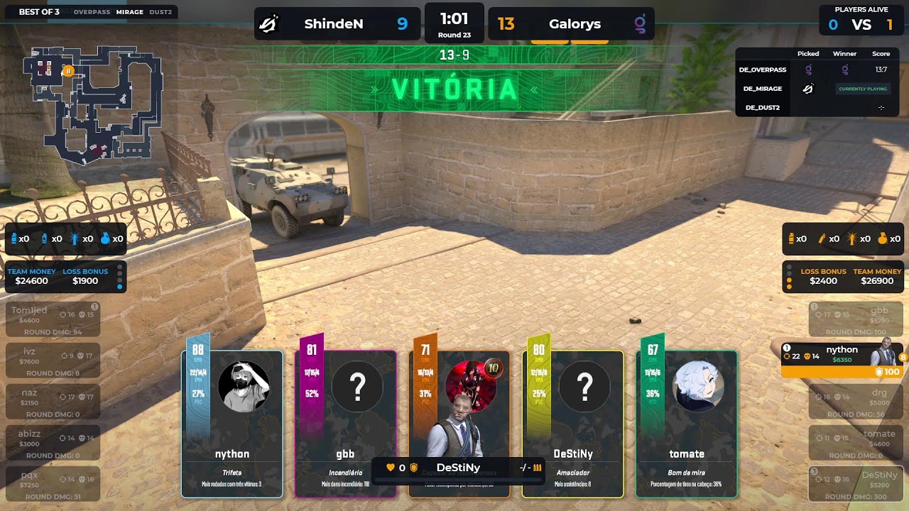 AO VIVO: GALORYS vs SHINDEN | ESL Challenger League SA | Season 51