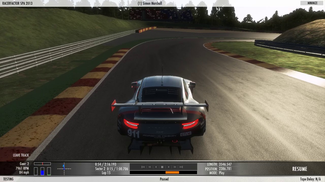 Spa example lap