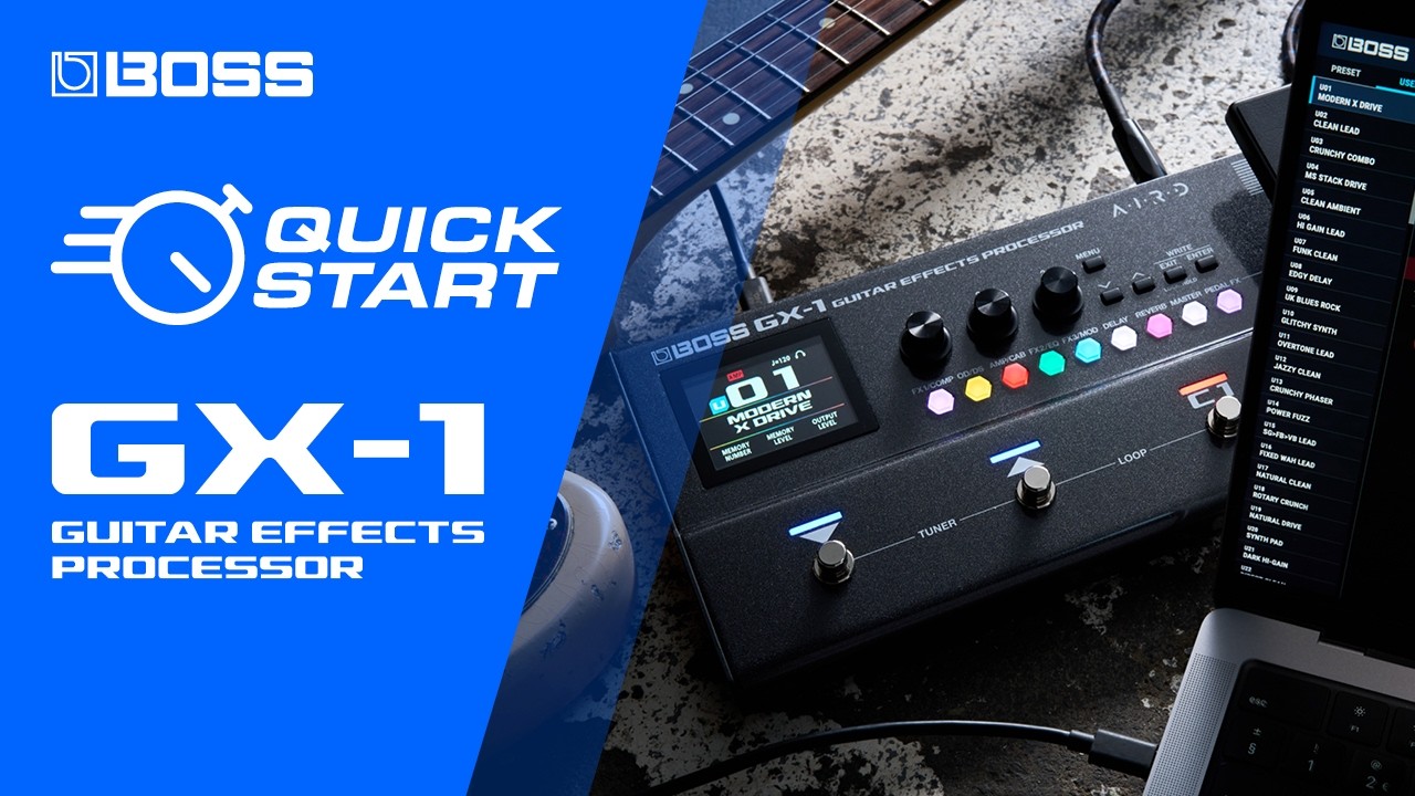 BOSS GX-1 | Краткое руководство пользователя
