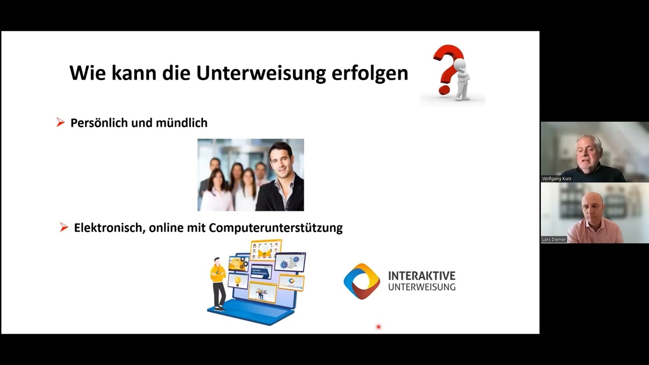 Unterweisung im Arbeitsschutz