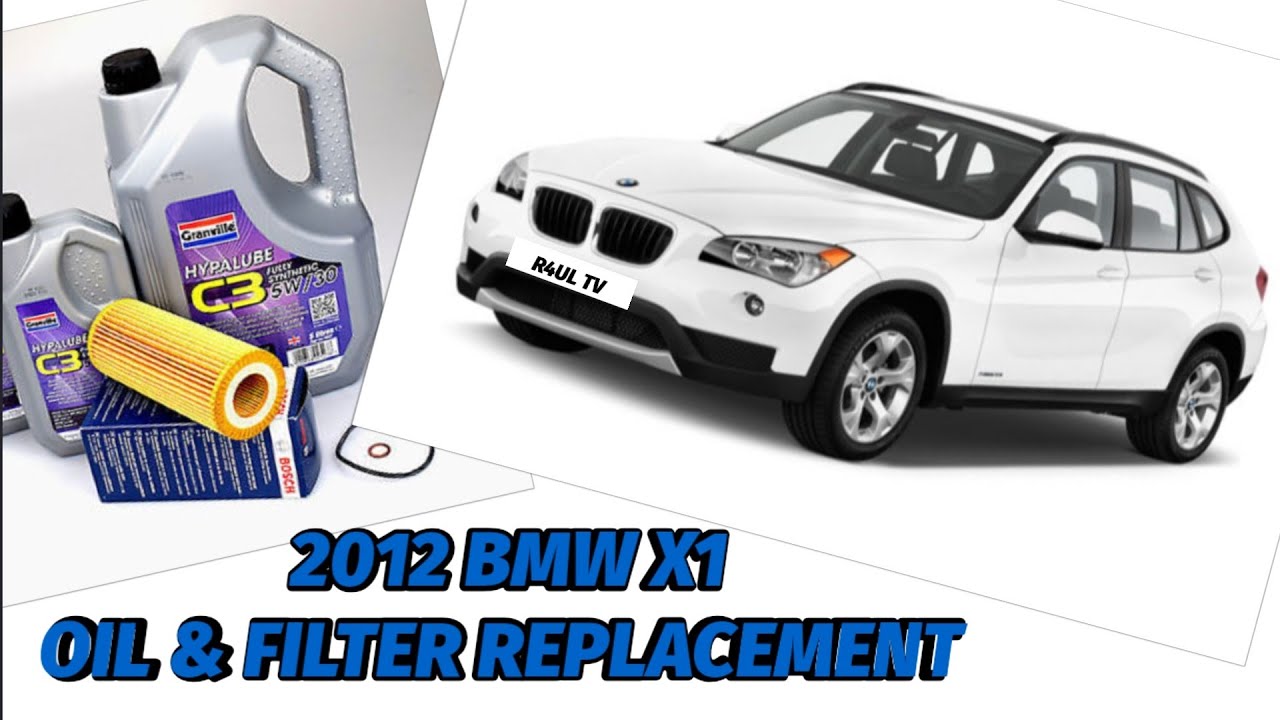 BMW X1 ENGINE SERVICE OIL & FILTER 2012